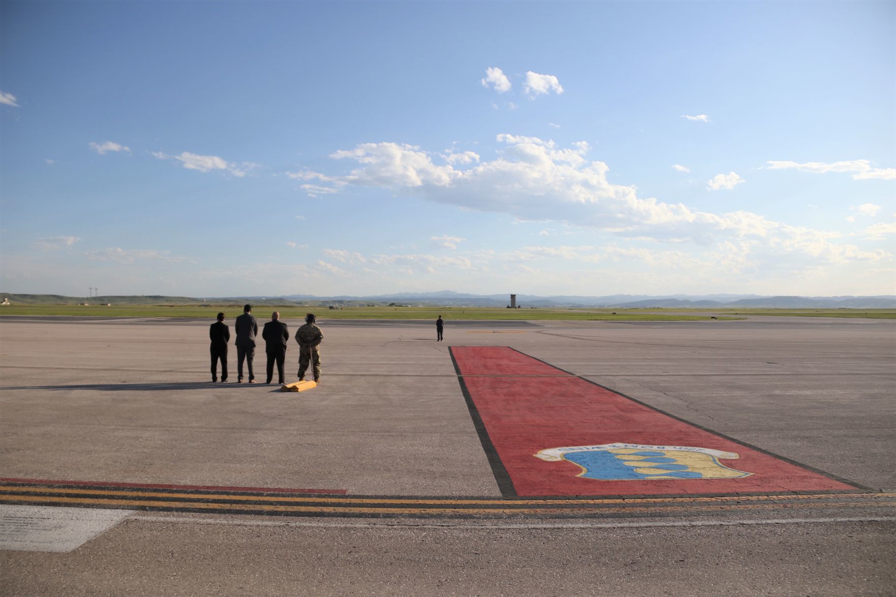 Waiting for the president
